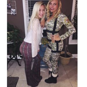 LA Hearts Aztec Pants W/ Flare Bottom